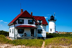 Race Point Light on Sands of Cape Cod
